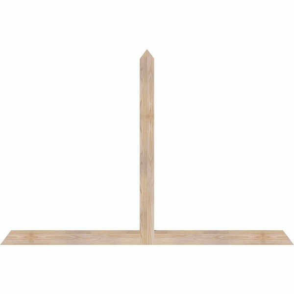 Ekena Millwork Portland Smooth Timber Gable Bracket, Douglas Fir, 72"W x 48"H x 1 1/2"D x 3 1/2"F, 16/12 Pitch GBW072X48X0204POR00SDF - main